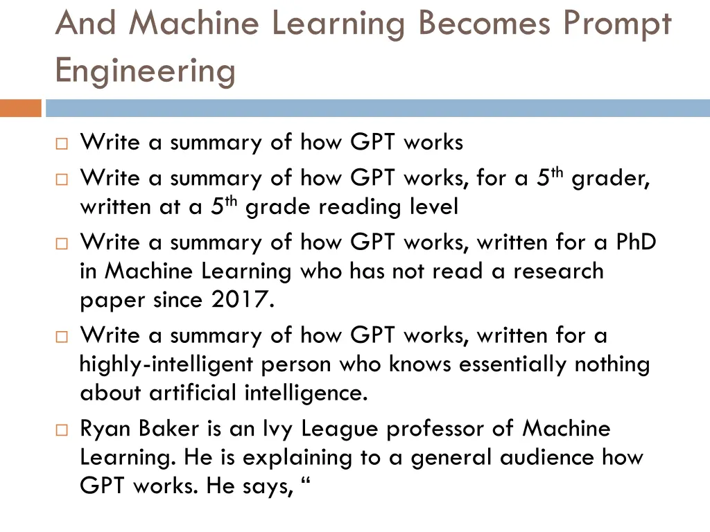 and machine learning becomes prompt engineering 1