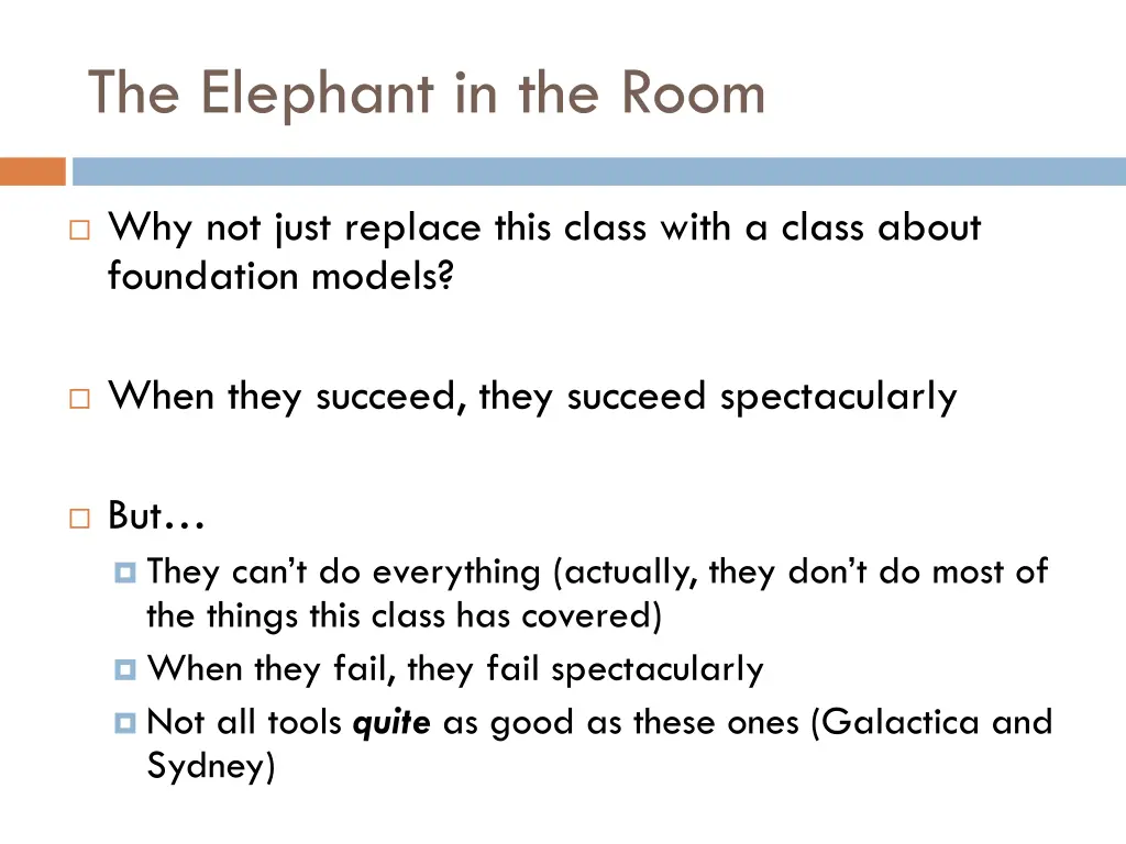 the elephant in the room