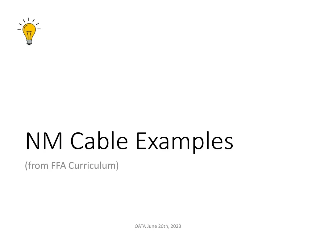 nm cable examples from ffa curriculum