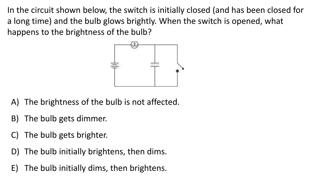 in the circuit shown below the switch