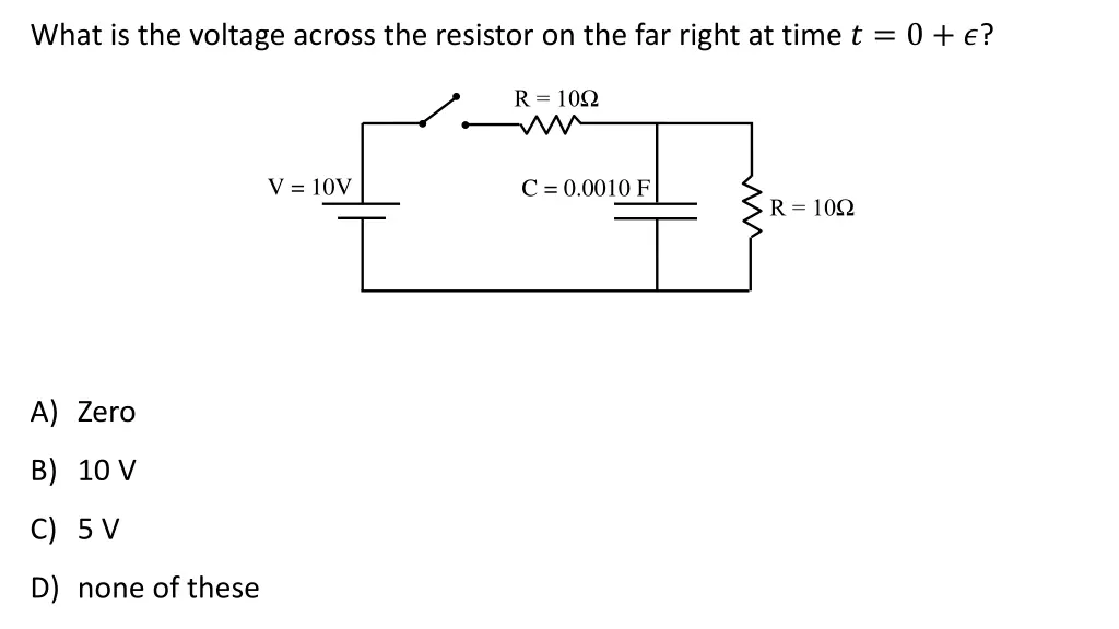 what is the voltage across the resistor