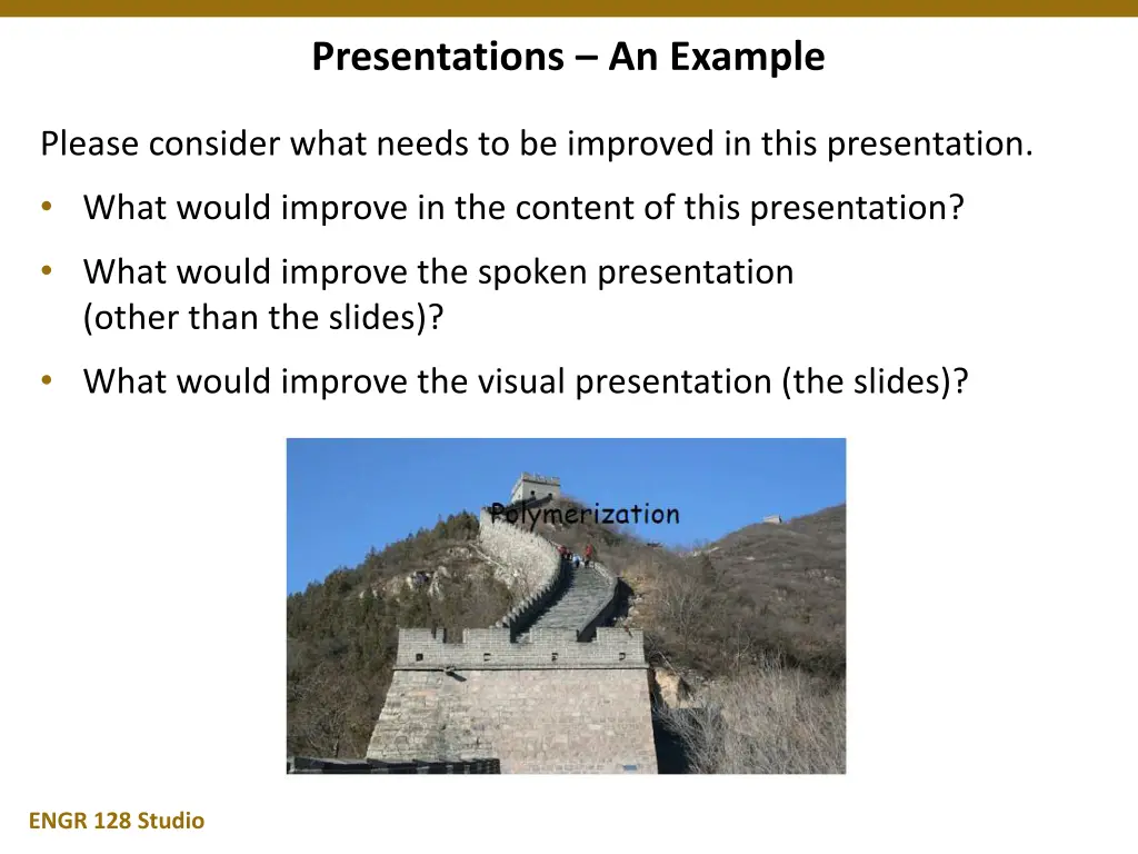 presentations an example