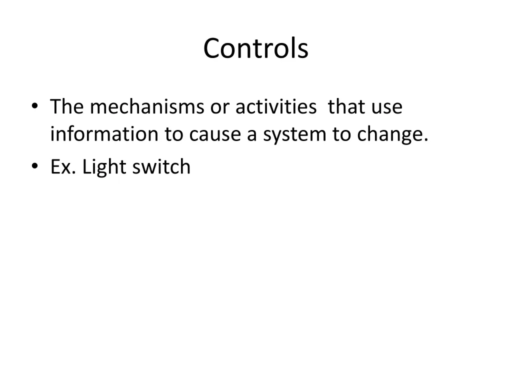 controls