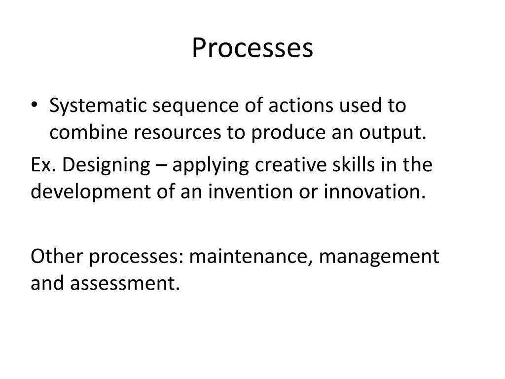 processes