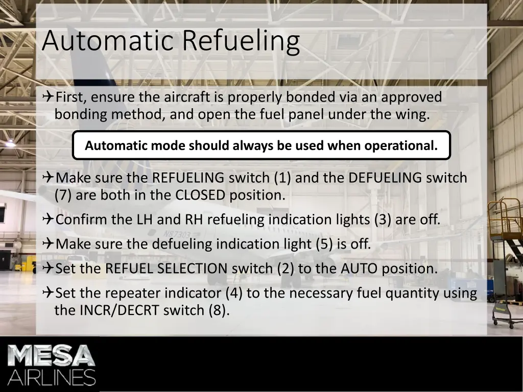 automatic refueling