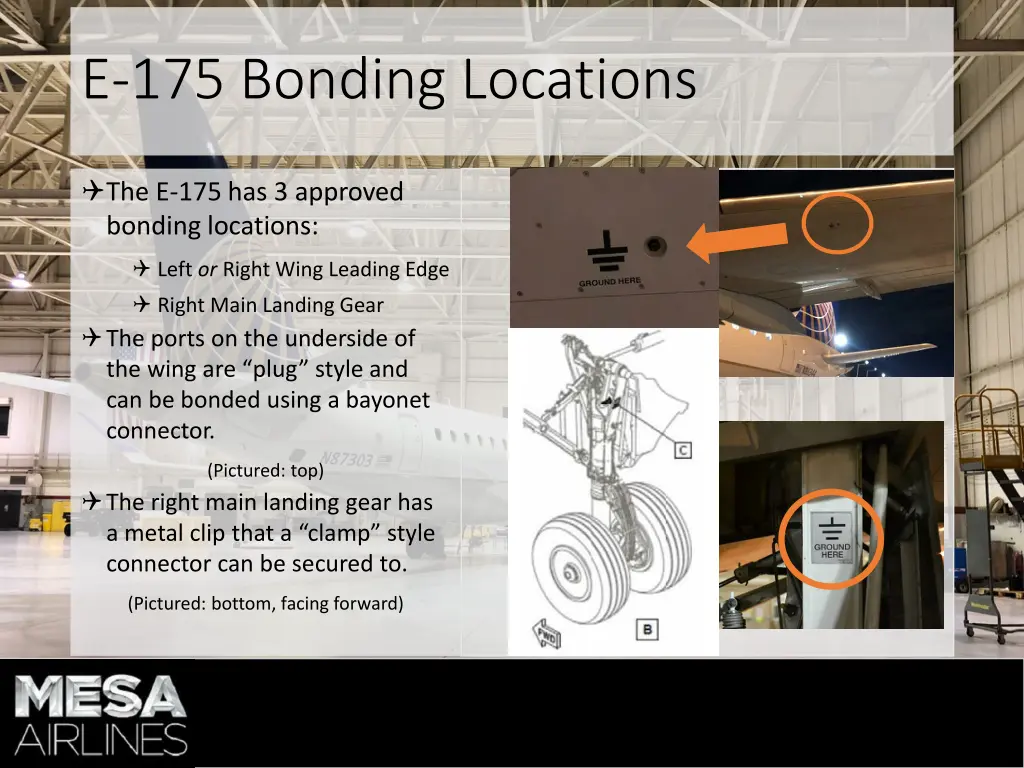 e 175 bonding locations