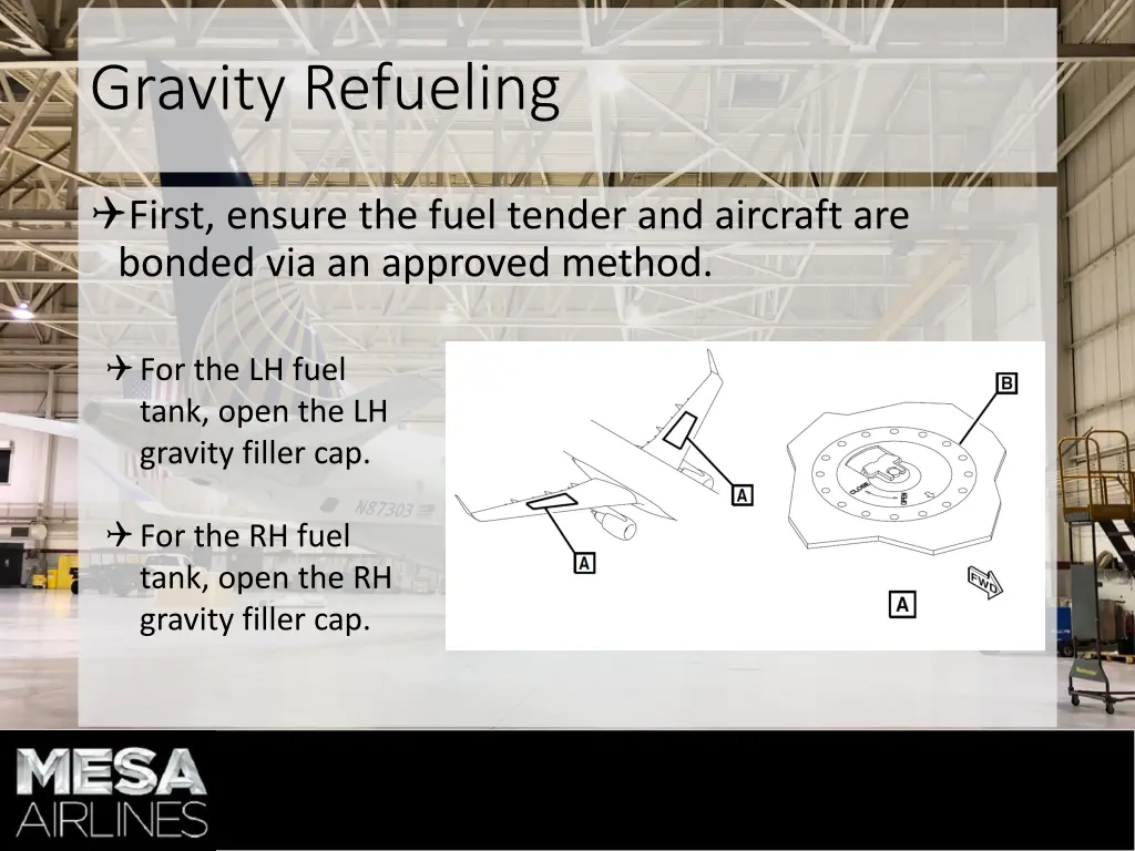 gravity refueling