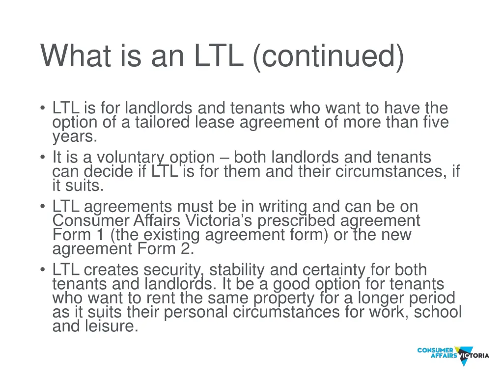 what is an ltl continued