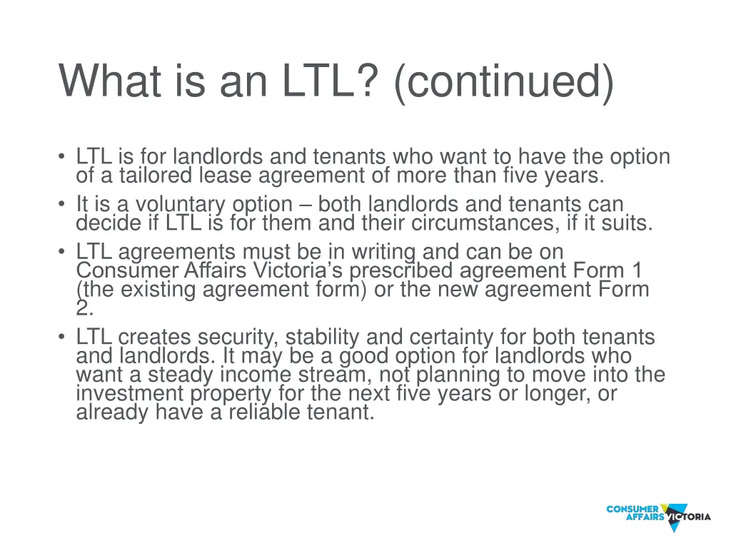 what is an ltl continued