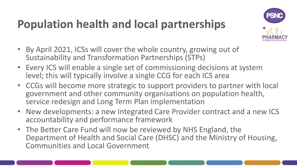 population health and local partnerships