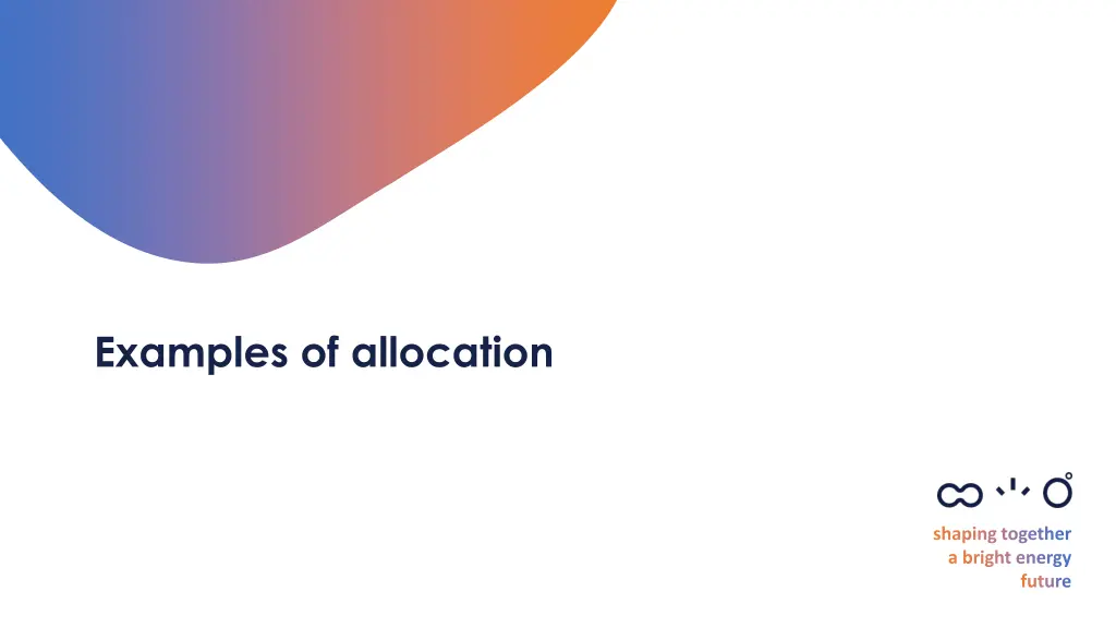 examples of allocation