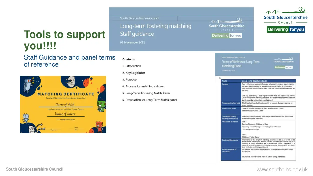 tools to support you staff guidance and panel