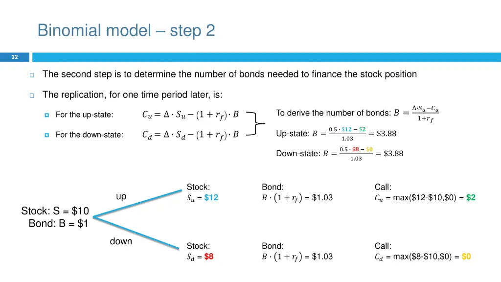 binomial model step 2