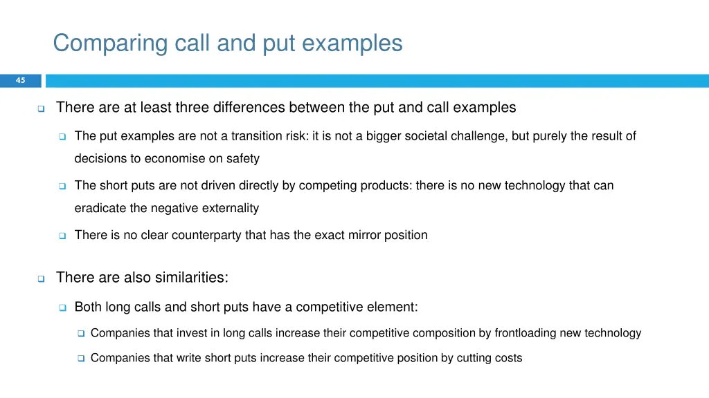 comparing call and put examples