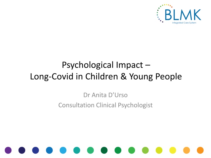 psychological impact long covid in children young