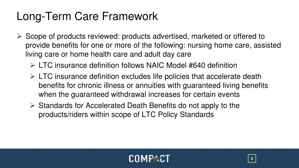 long term care framework 1