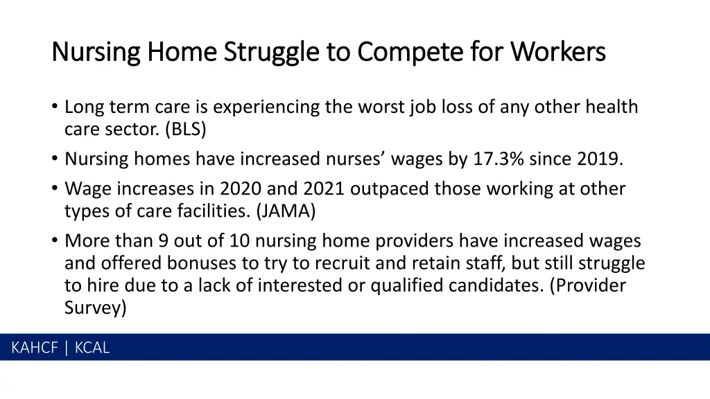 nursing home struggle to compete for workers