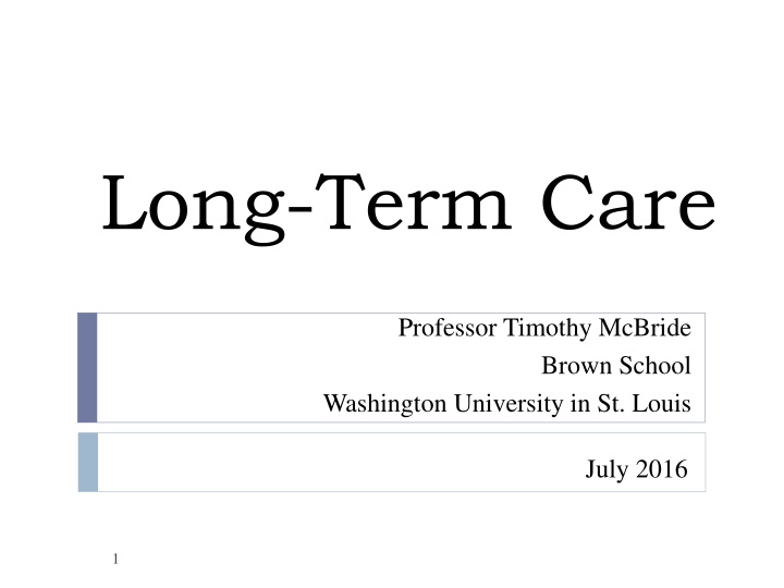 long term care