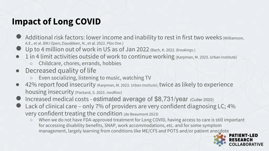 impact of long covid additional risk factors