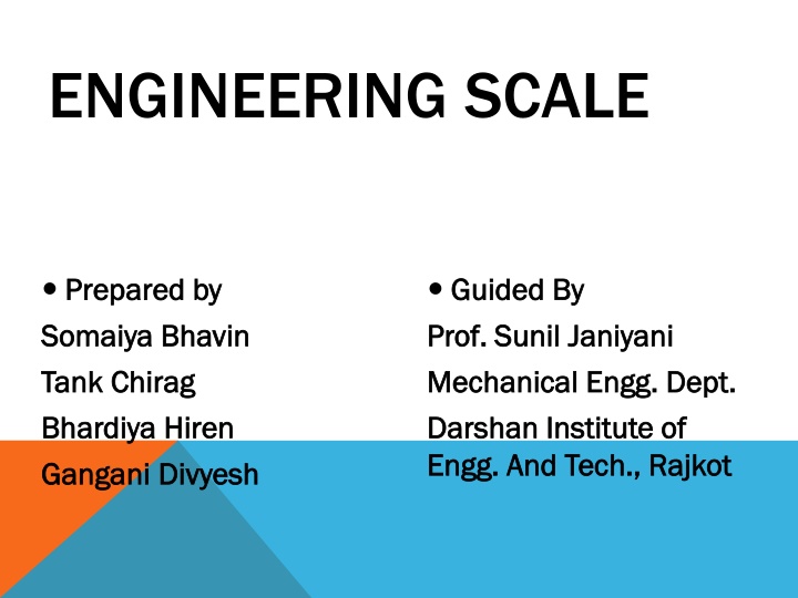 engineering scale