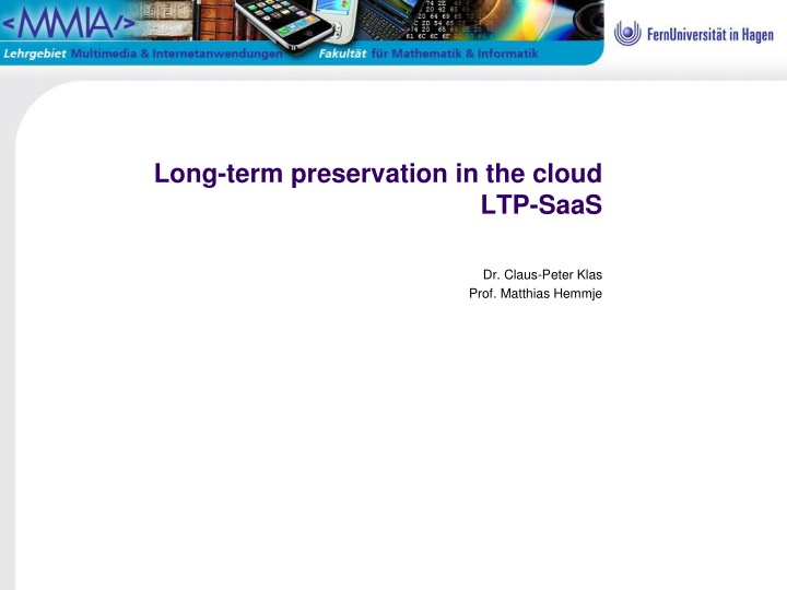 long term preservation in the cloud