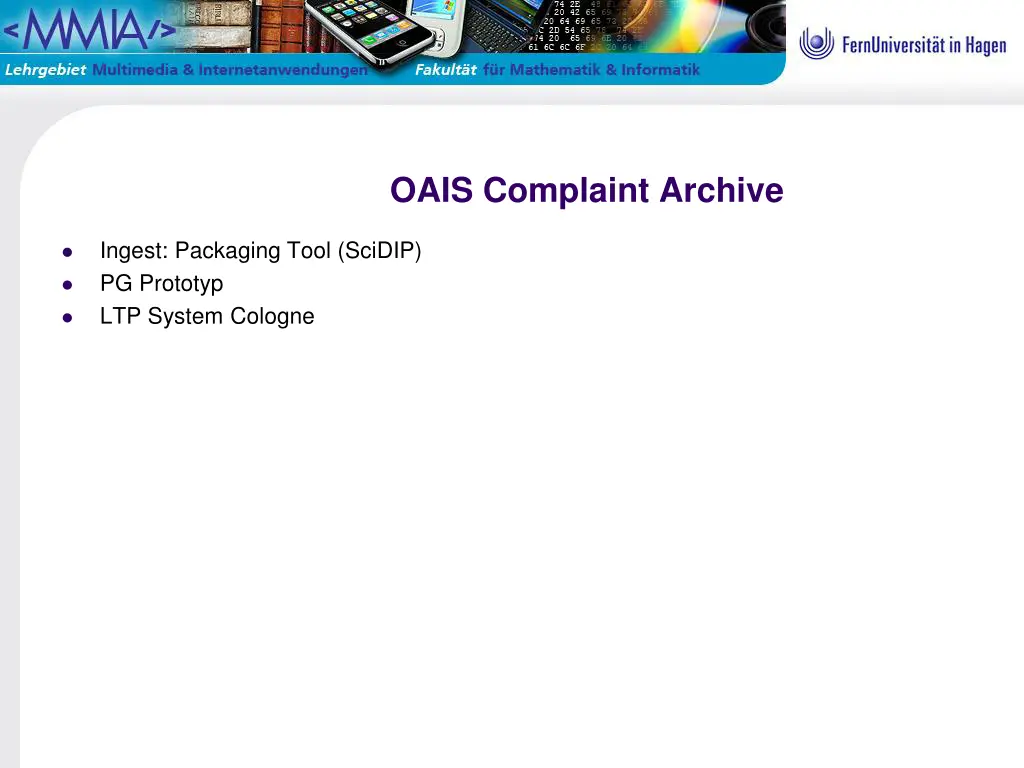 oais complaint archive