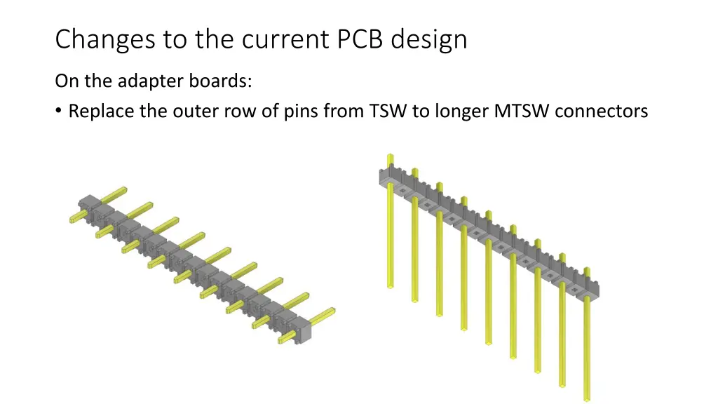 changes to the current pcb design 1