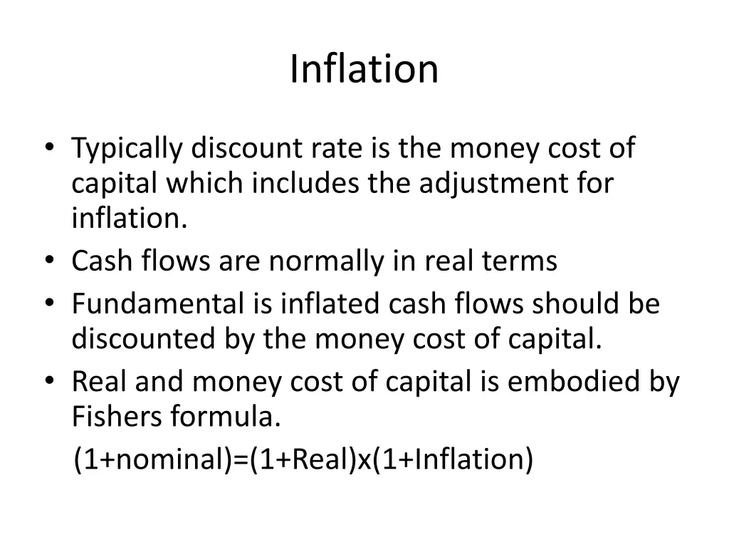 inflation