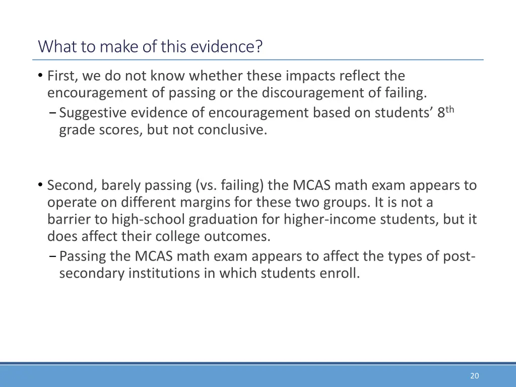 what to make of this evidence