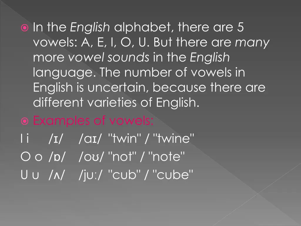 in the english alphabet there are 5 vowels