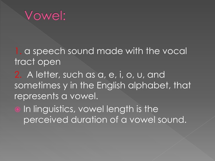 vowel