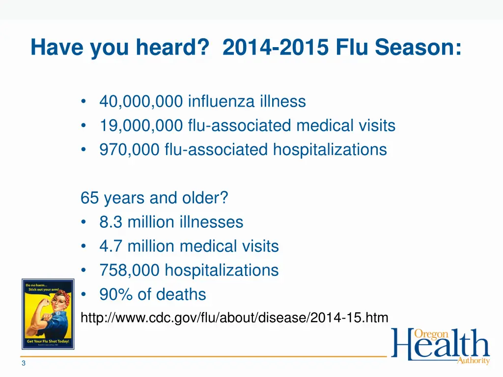 have you heard 2014 2015 flu season