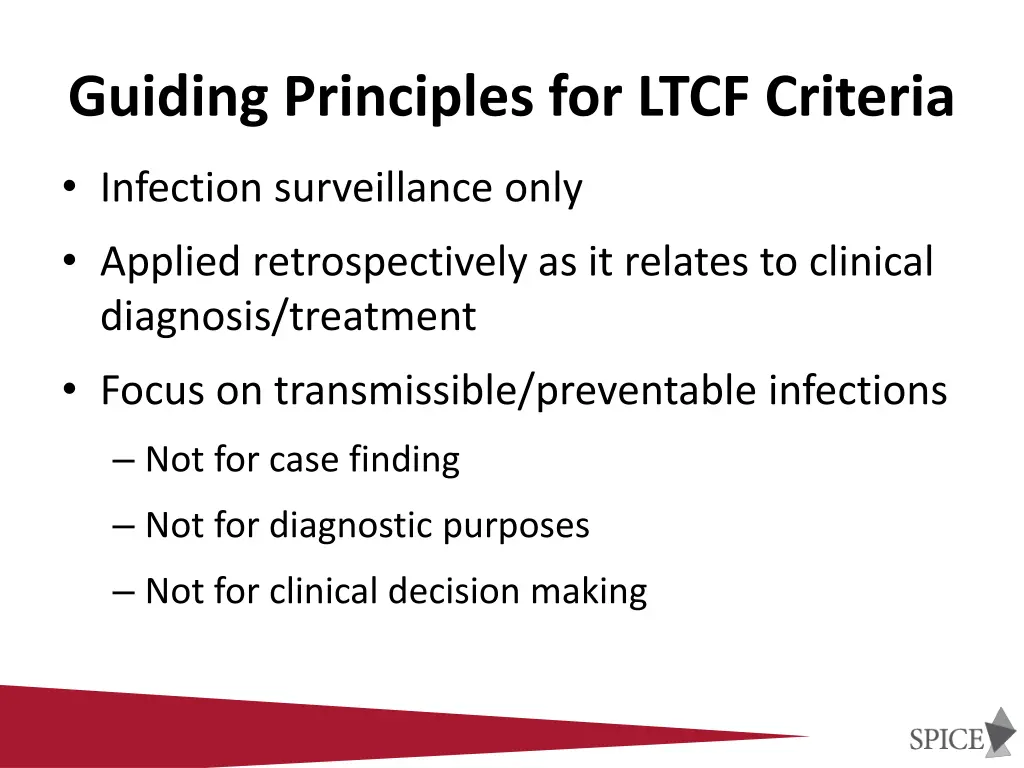 guiding principles for ltcf criteria