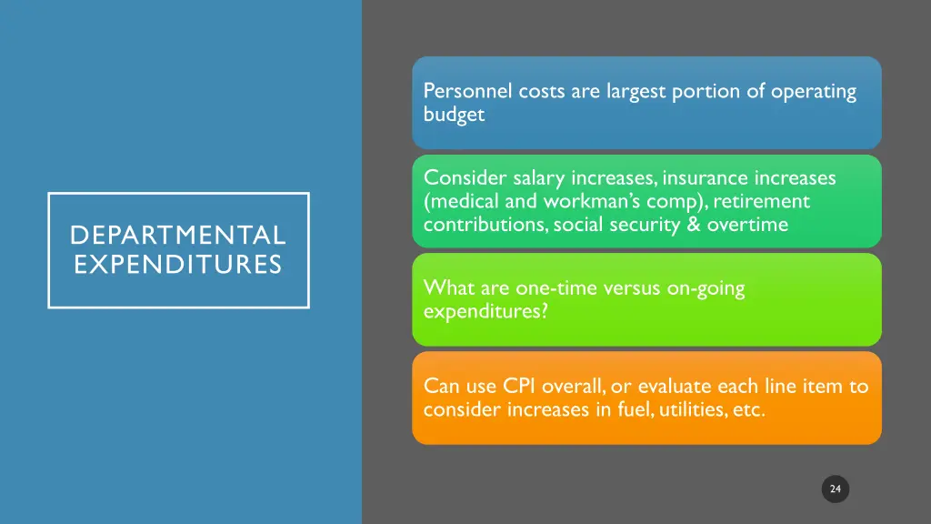 personnel costs are largest portion of operating