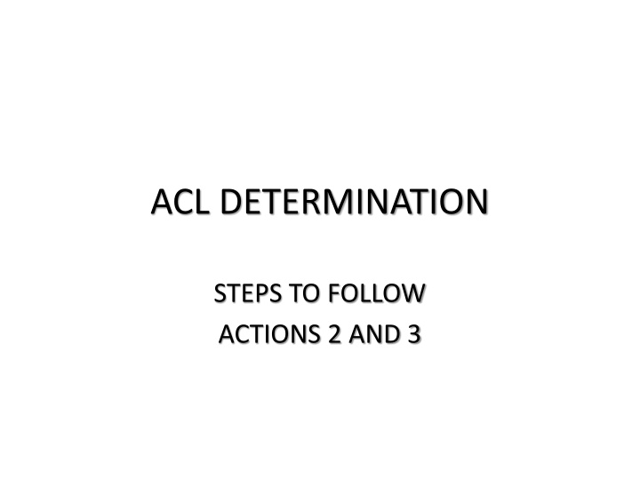 acl determination