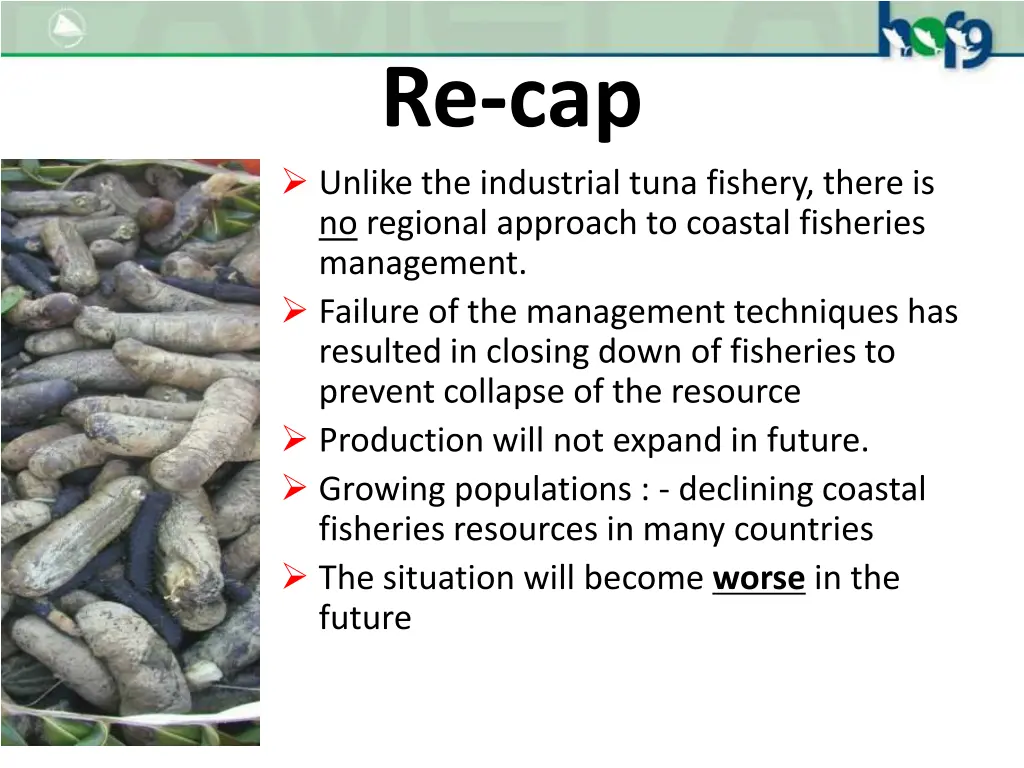 re cap unlike the industrial tuna fishery there