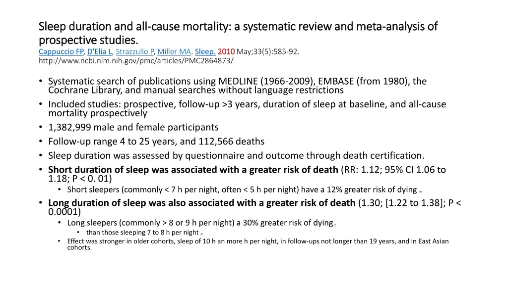 sleep duration and all sleep duration