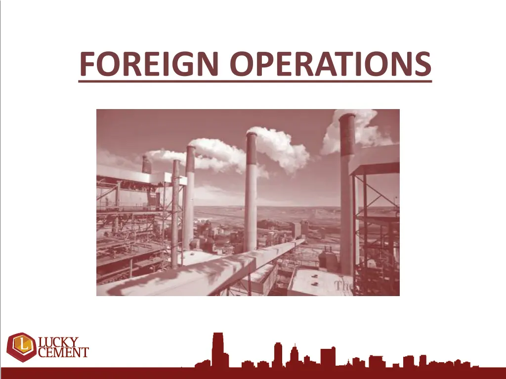 foreign operations