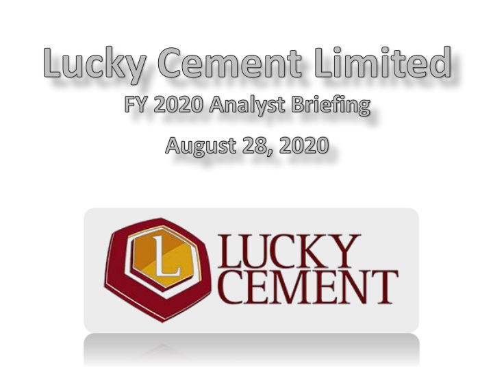 lucky cement limited fy 2020 analyst briefing