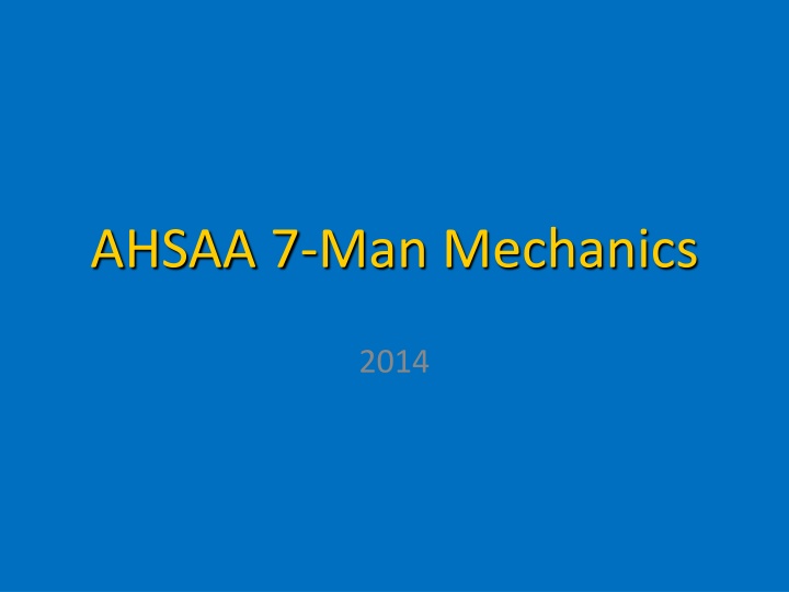 ahsaa 7 man mechanics