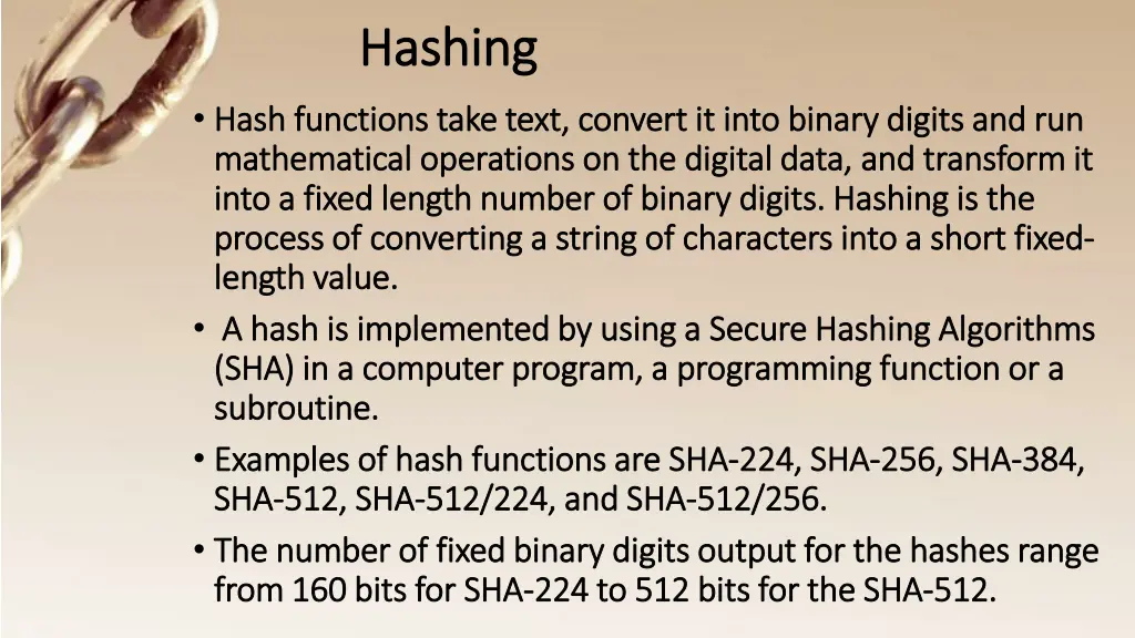 hashing hashing