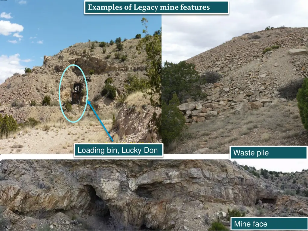 examples of legacy mine features