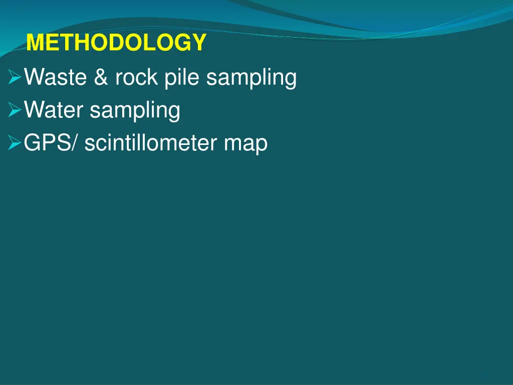 methodology waste rock pile sampling water