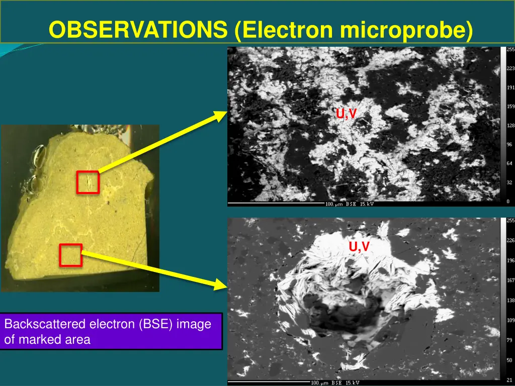 observations electron microprobe 2