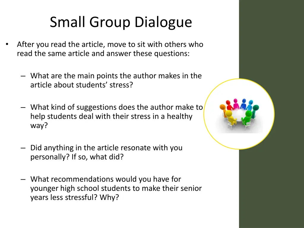 small group dialogue