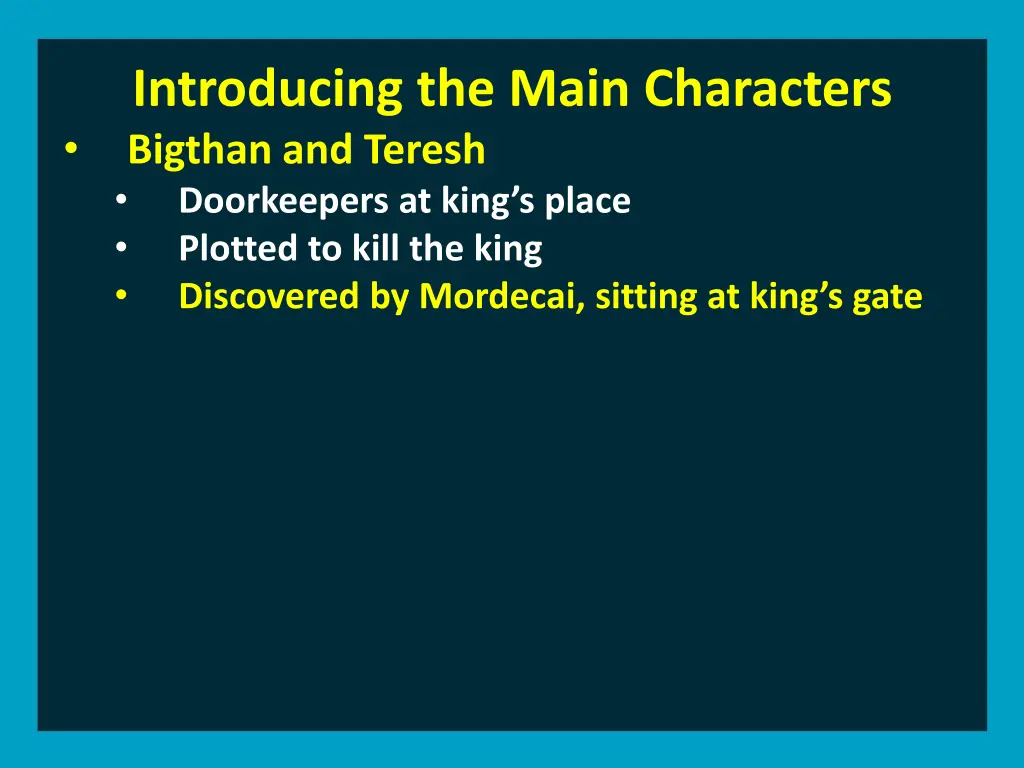 introducing the main characters bigthan 2