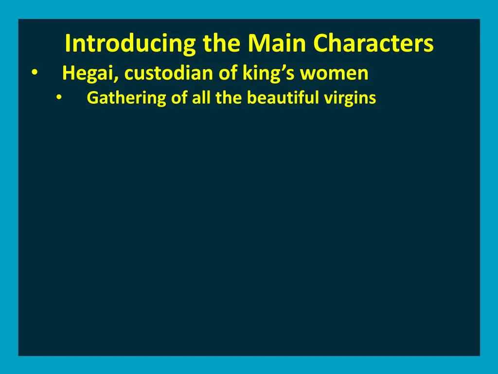 introducing the main characters hegai custodian 1