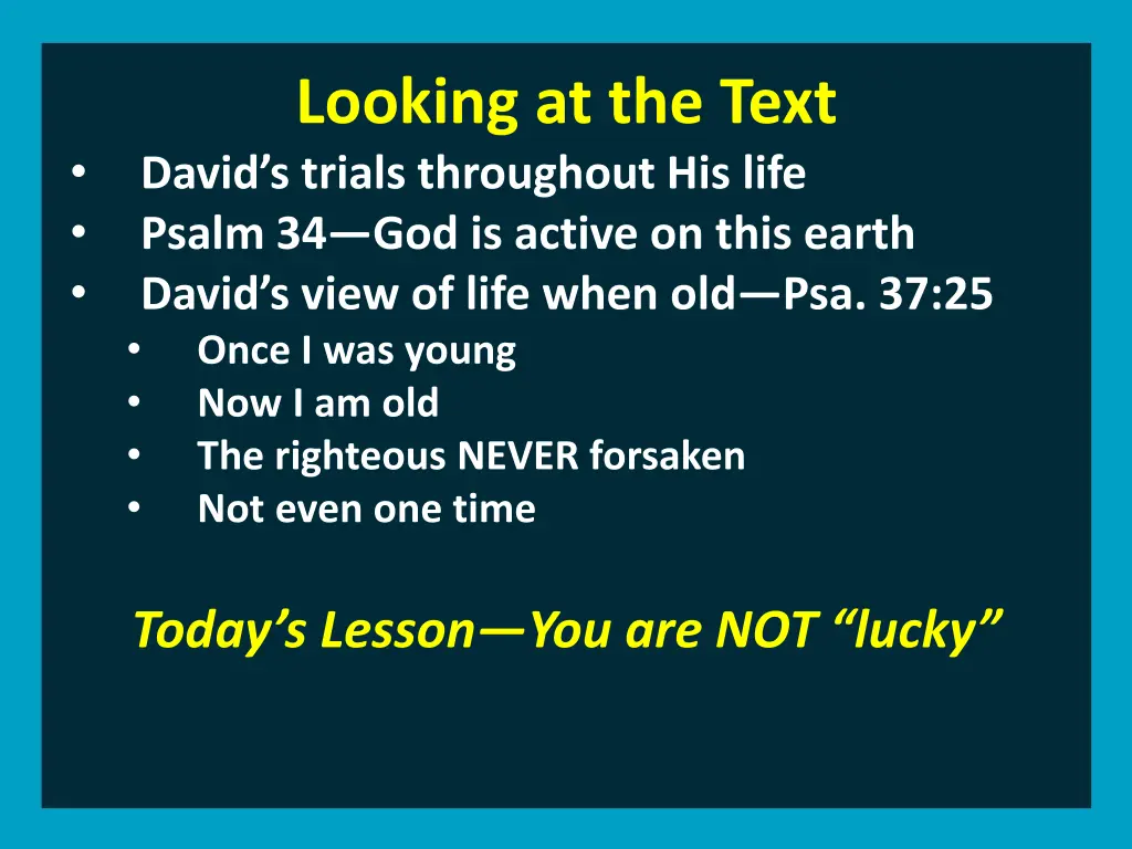 looking at the text david s trials throughout 3