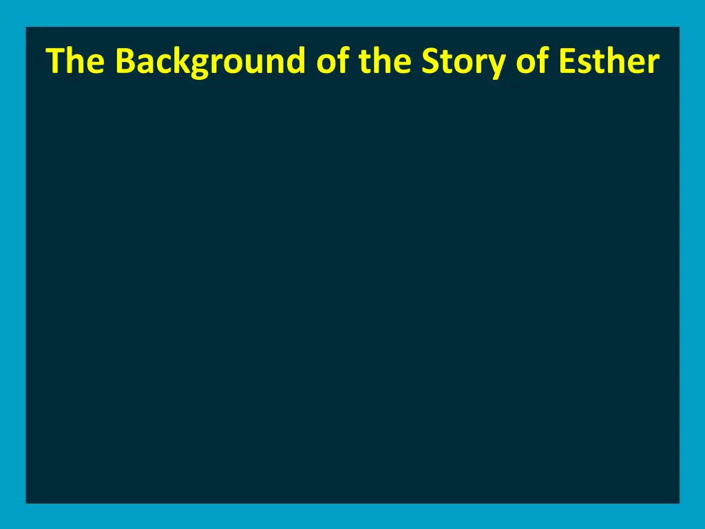 the background of the story of esther