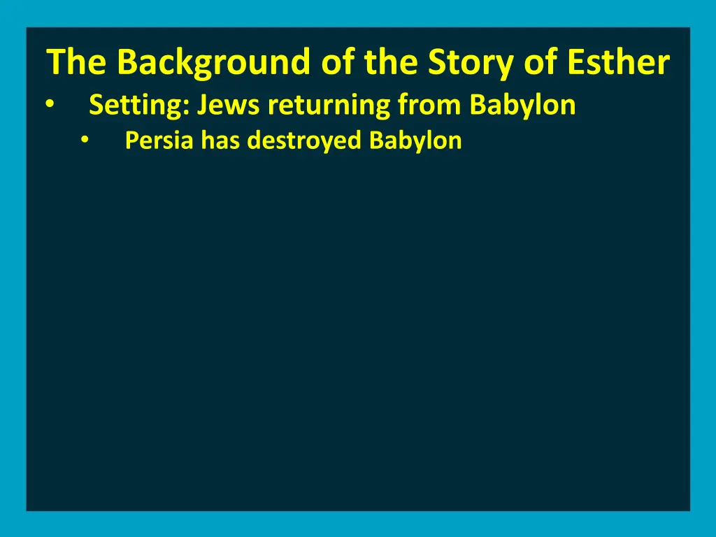 the background of the story of esther setting 1